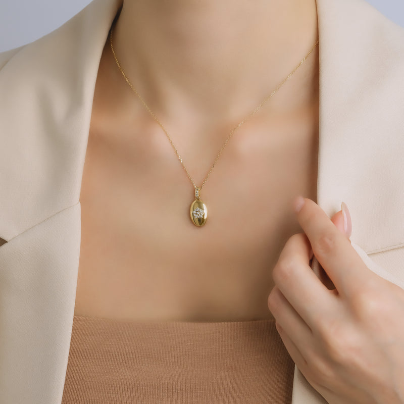 Fleur Necklace - Diamonds - Image 2