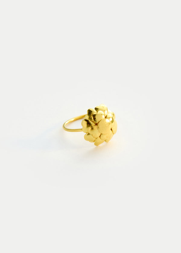 18kt Gold Flora Heart Ring - Image 2