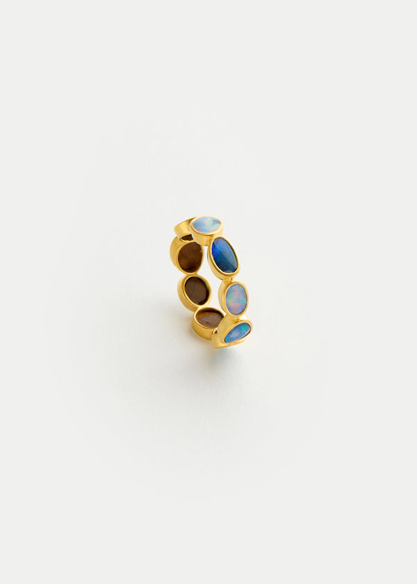 18kt Gold Alectrona Opal Eternity Ring - Image 2