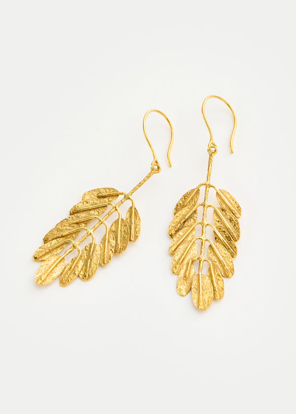 18kt Gold Vermeil PSTM Afghanistan Small Bumi Earrings - Image 2