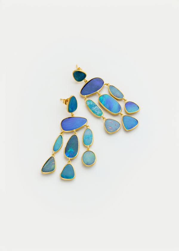 18kt Gold Alectrona Opal Jellyfish Earrings - Image 2