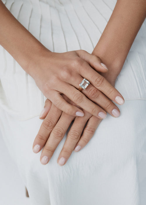 Mint Quartz Domino Ring - Image 2
