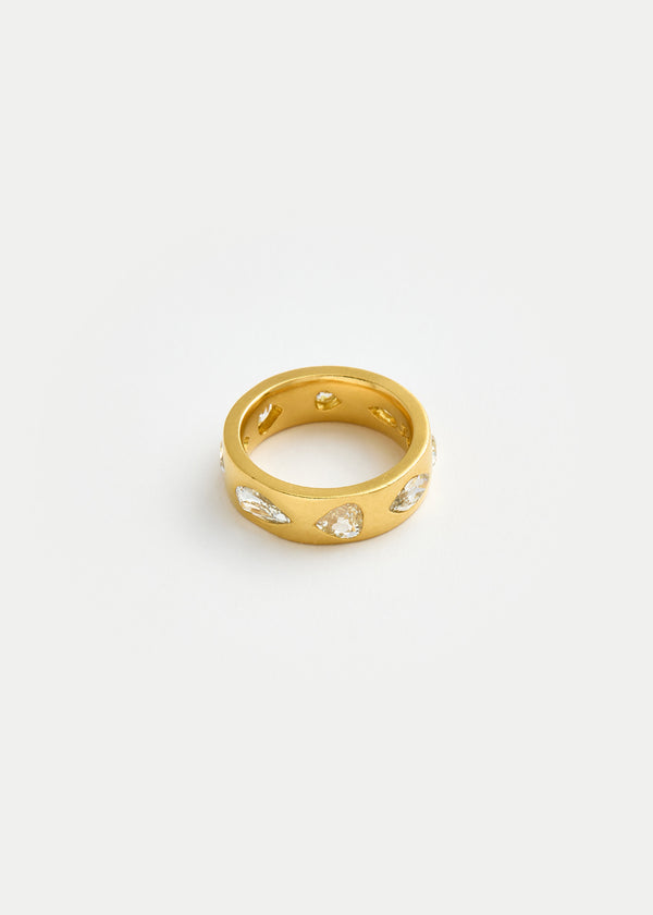 22kt Gold Diamond Flush Set Ring - Image 3