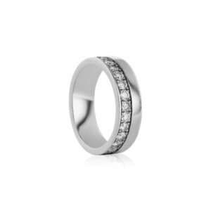 White Gold & Diamonds Wedding Ring for Her