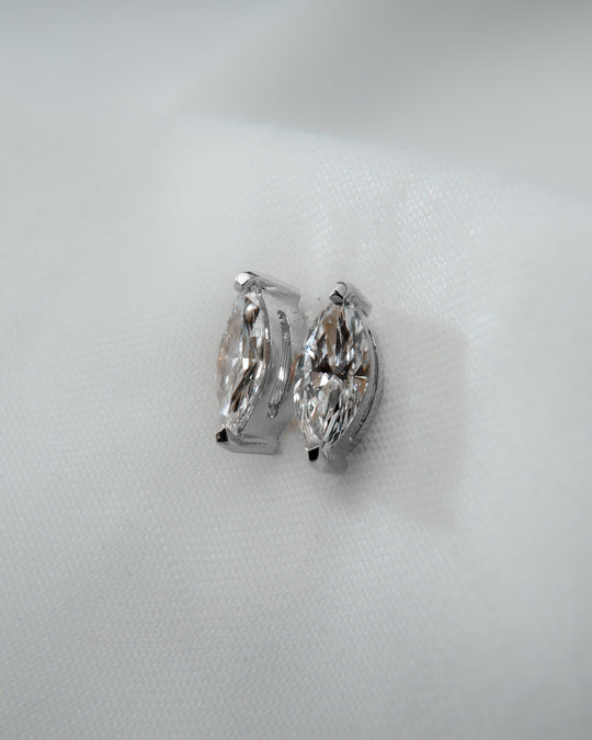 Willow - Marquise Lab Grown Diamond Stud Earrings - Image 3
