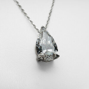 Celeste - Platinum Pear Lab Grown Diamond Pendant