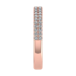 Violet Deluxe - 2.60mm Double Row Micro Claw Set 50% Lab-Grown Diamond Ring
