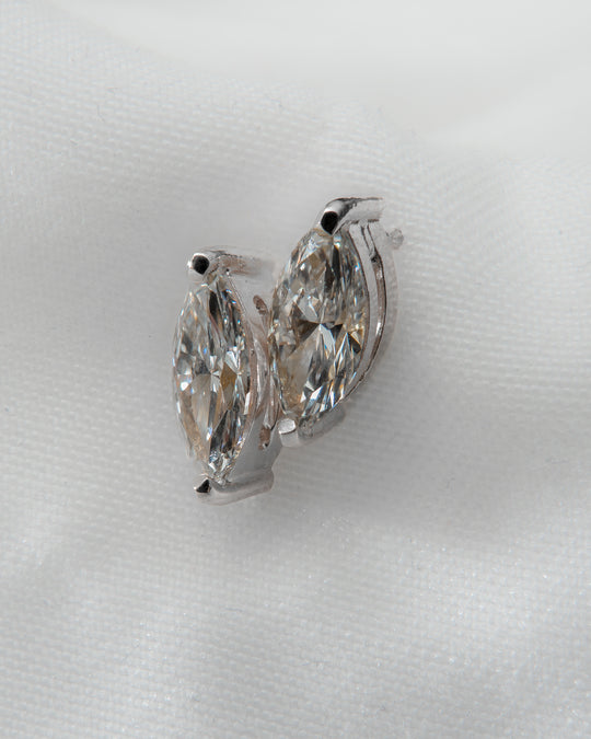Willow - Marquise Lab Grown Diamond Stud Earrings - Image 2