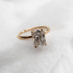Blossom - Elongated Cushion Lab Diamond Ring