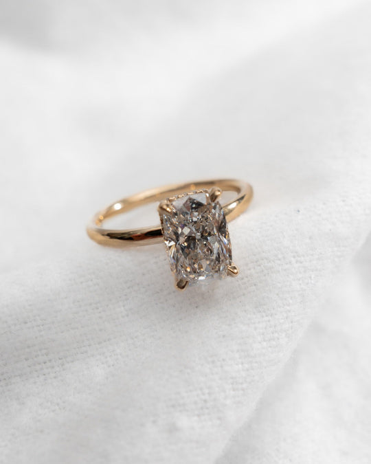 Blossom - Elongated Cushion Lab Diamond Ring - Image 3