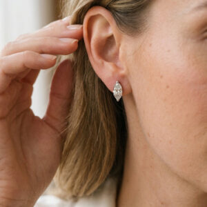 Willow - Marquise Lab Grown Diamond Stud Earrings