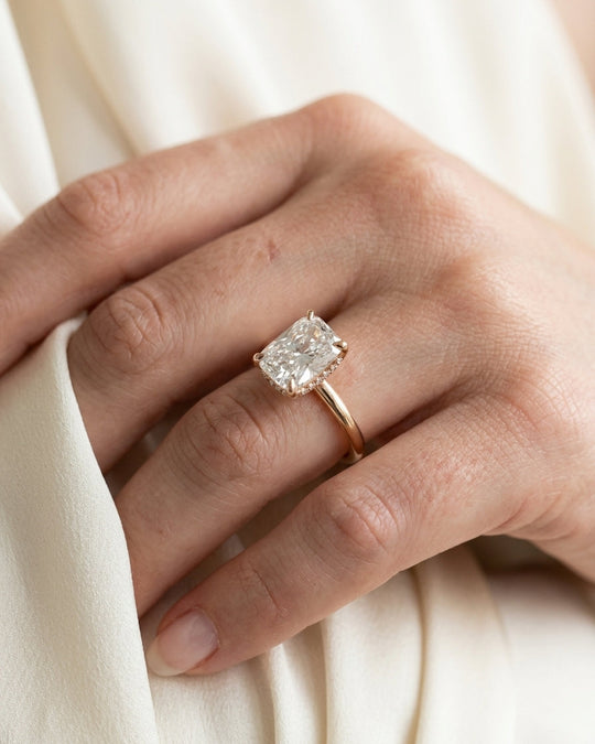Blossom - Elongated Cushion Lab Diamond Ring - Image 5