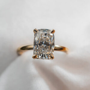 Blossom - Elongated Cushion Lab Diamond Ring