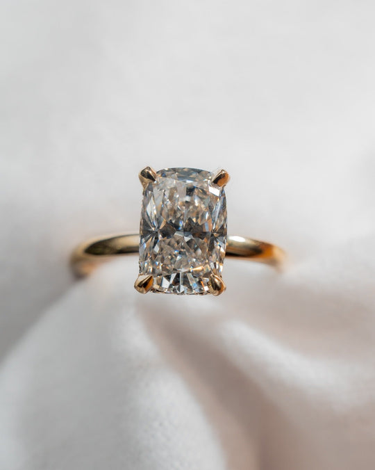 Blossom - Elongated Cushion Lab Diamond Ring - Image 4