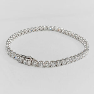 Serena - 8.00ct Lab-Grown Round Diamond Tennis Bracelet in Platinum