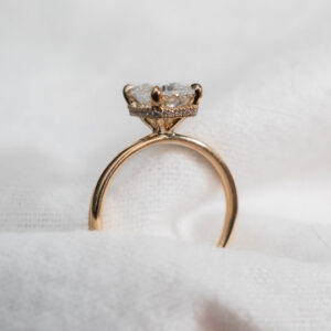 Blossom - Elongated Cushion Lab Diamond Ring