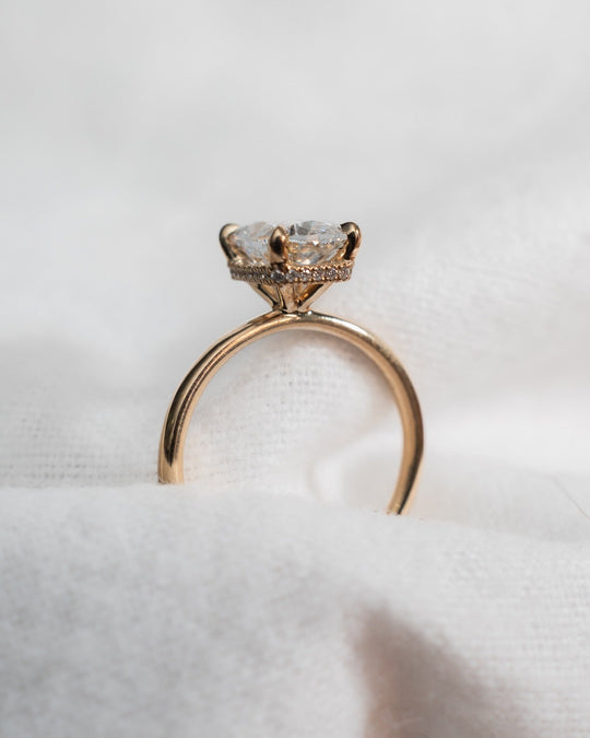Blossom - Elongated Cushion Lab Diamond Ring - Image 2