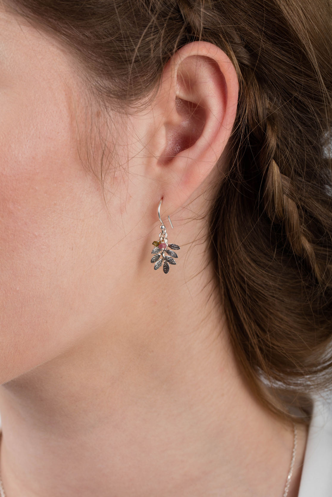 Leaf On Hook Earrings - Image 2