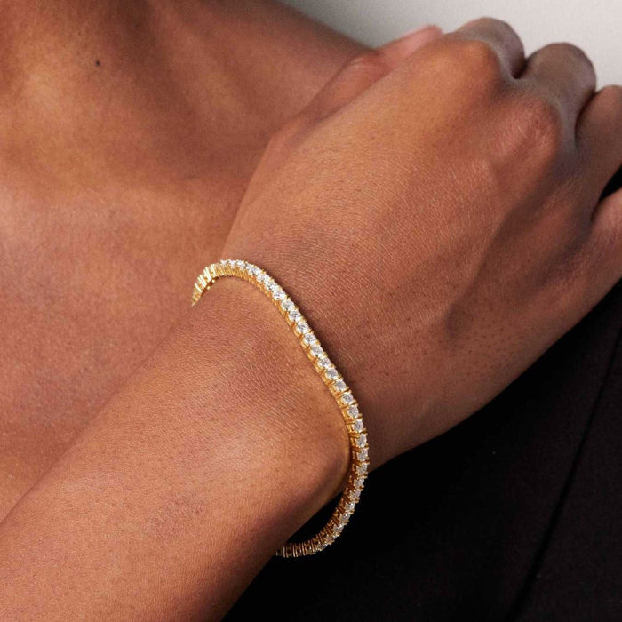 The Gold Moissanite Tennis Bracelet - Image 2