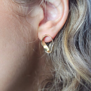 Glimmerings Solid 9ct Yellow Gold Studs