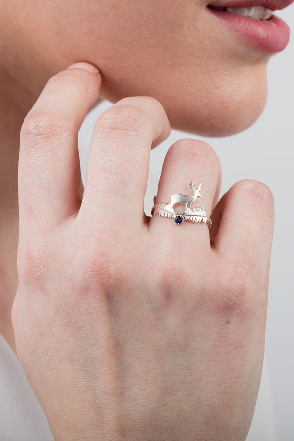 Stag and Fern Ring - Image 2