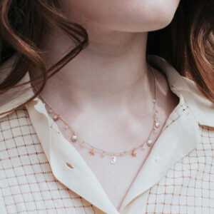 Seashell And Seahorse Charm Necklace