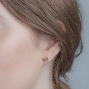 Gold Butterfly Earrings