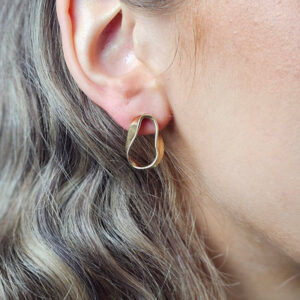 Glimmerings Solid 9ct Yellow Gold Studs
