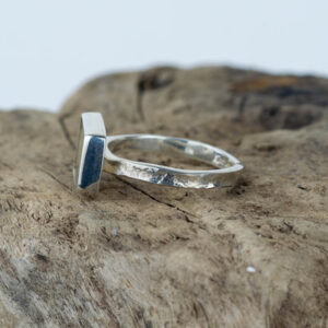 Silver Dendritic Agate Ring