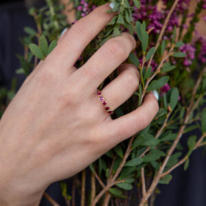 Gold Ruby Forever Ring