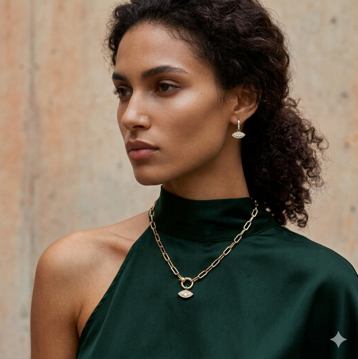 The Gold Axis Chain Necklace - Image 4