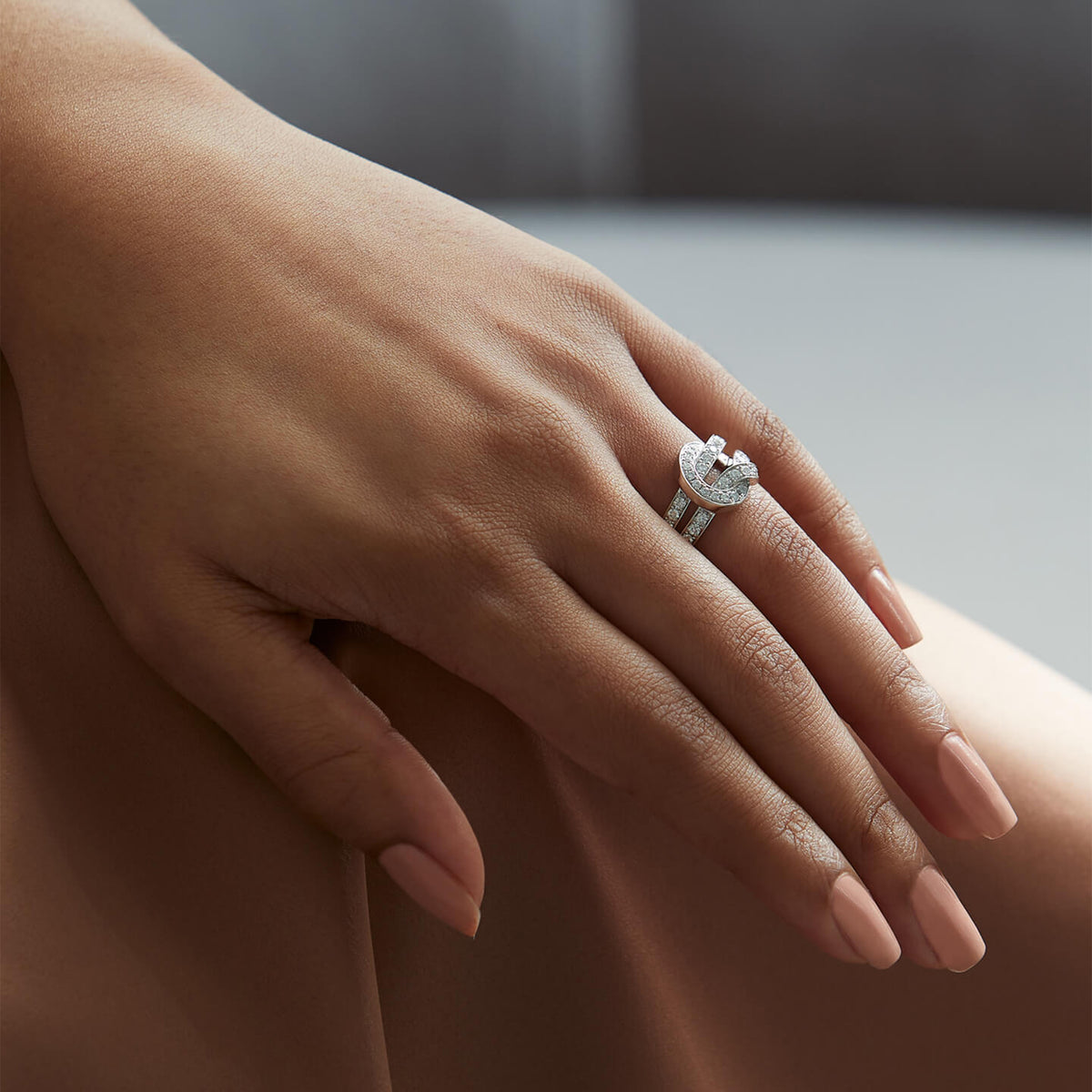 The Knot White Gold Diamond Ring - Image 4