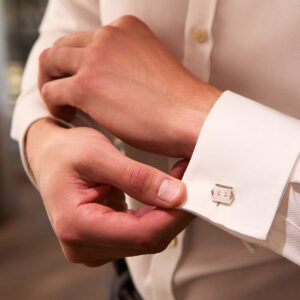 Jazz Yellow Gold Ashoka Diamond Cufflinks