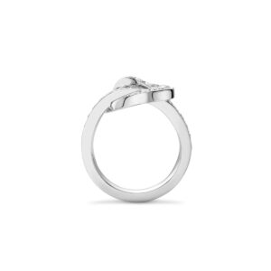 The Knot White Gold Diamond Ring