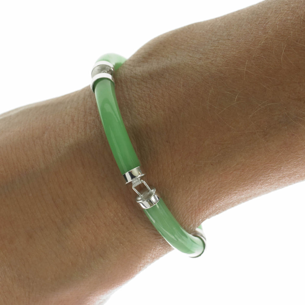 Jade & Silver Bangle - Image 2