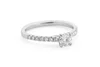 Andromeda Diamond Crowned Arc Ring in Platinum