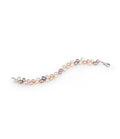 Leaf Multi-Coloured Pearl Bracelet Sterling Silver - Image 2