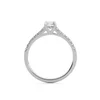 Andromeda Diamond Crowned Arc Ring in Platinum